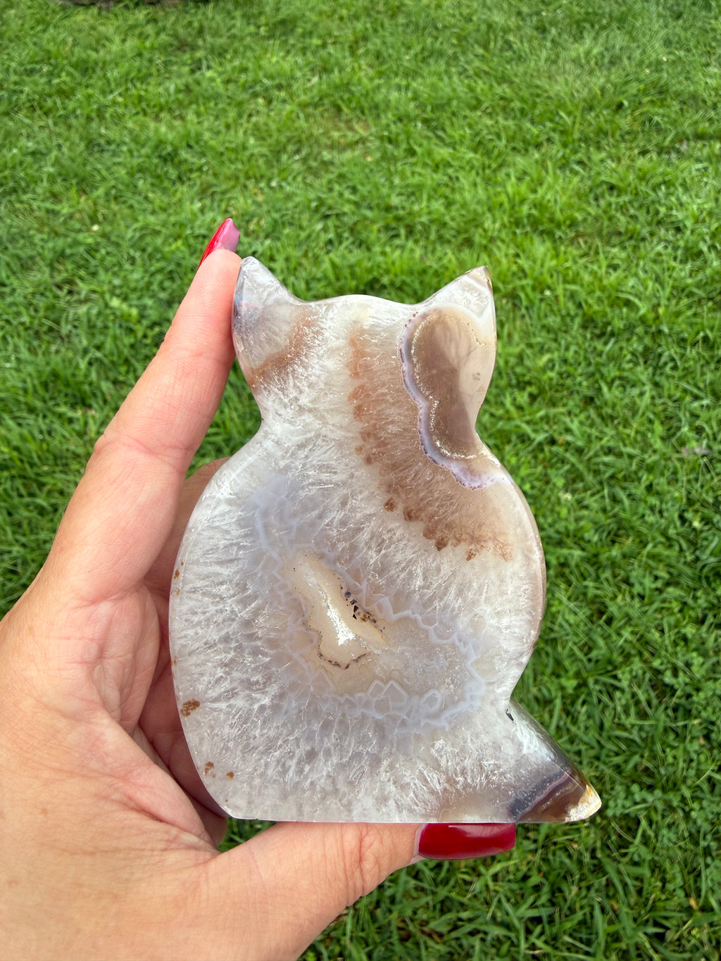 Agate Druzy Cat