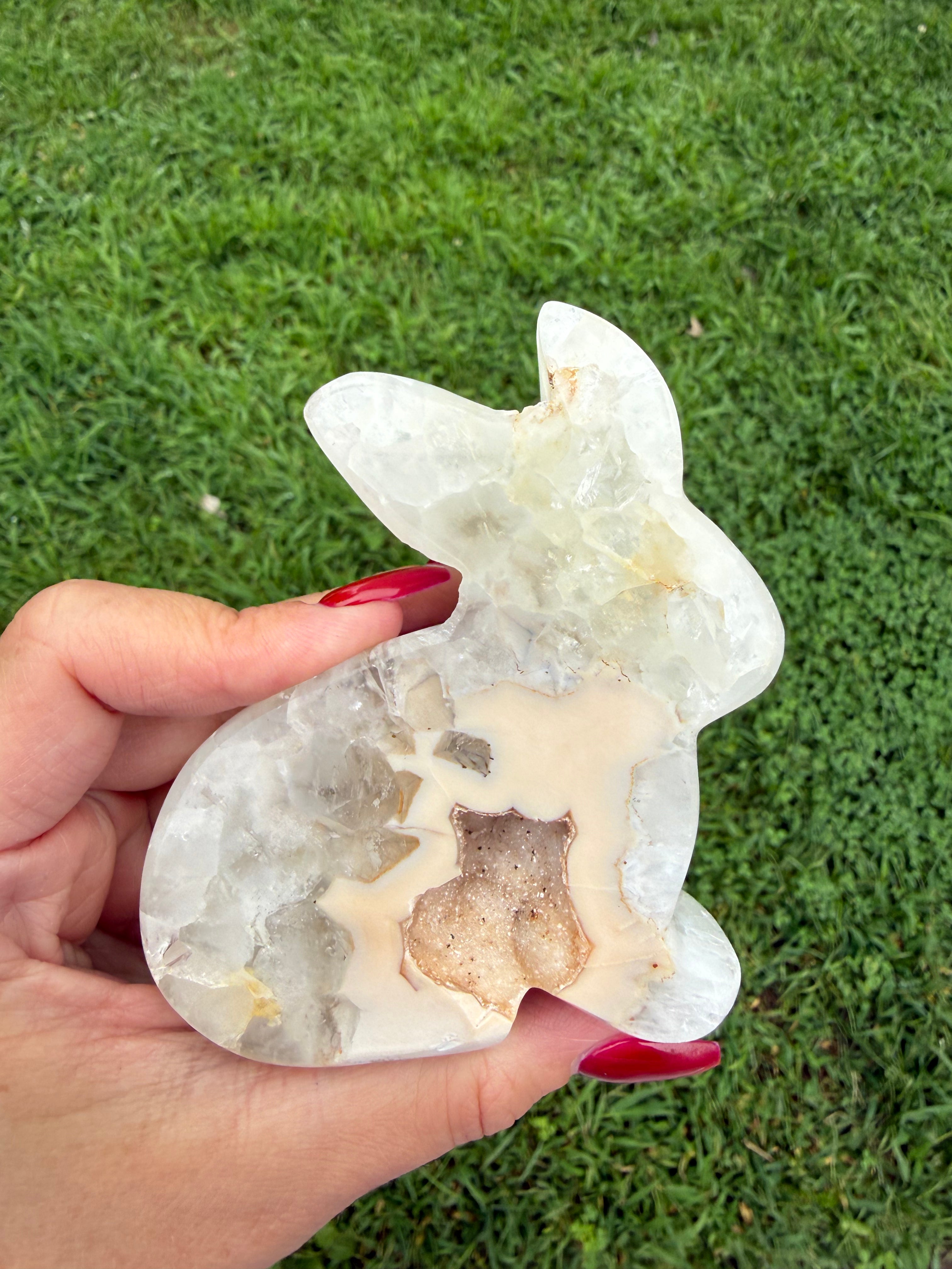 Agate Druzy Bunny