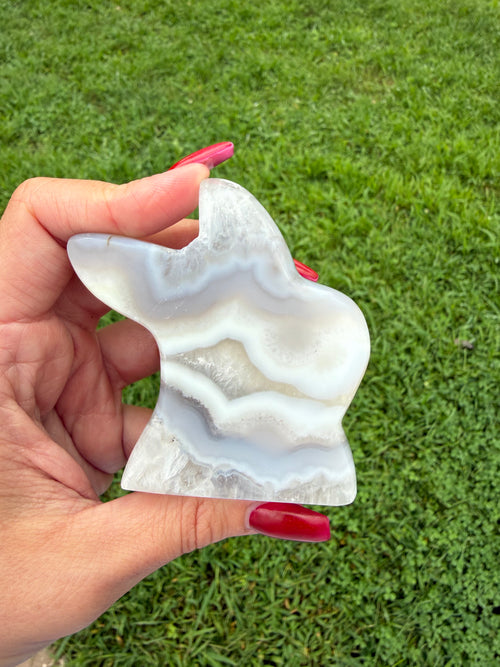 Agate Druzy Bunny