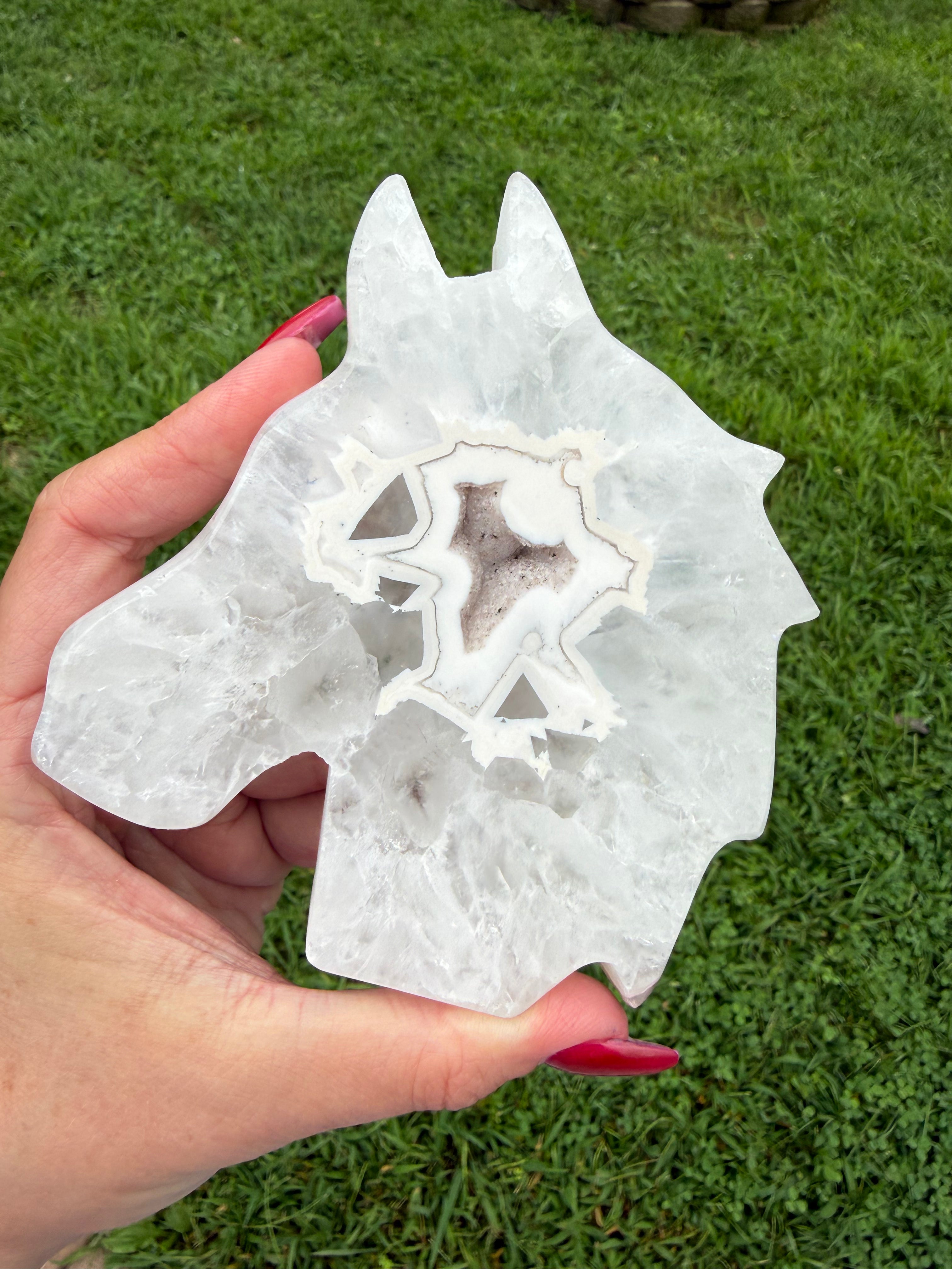 Agate Druzy Horse