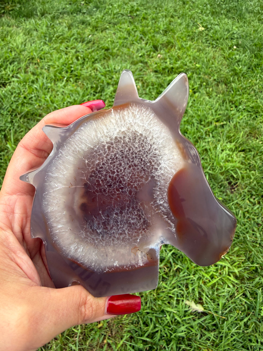 Agate Druzy Horse