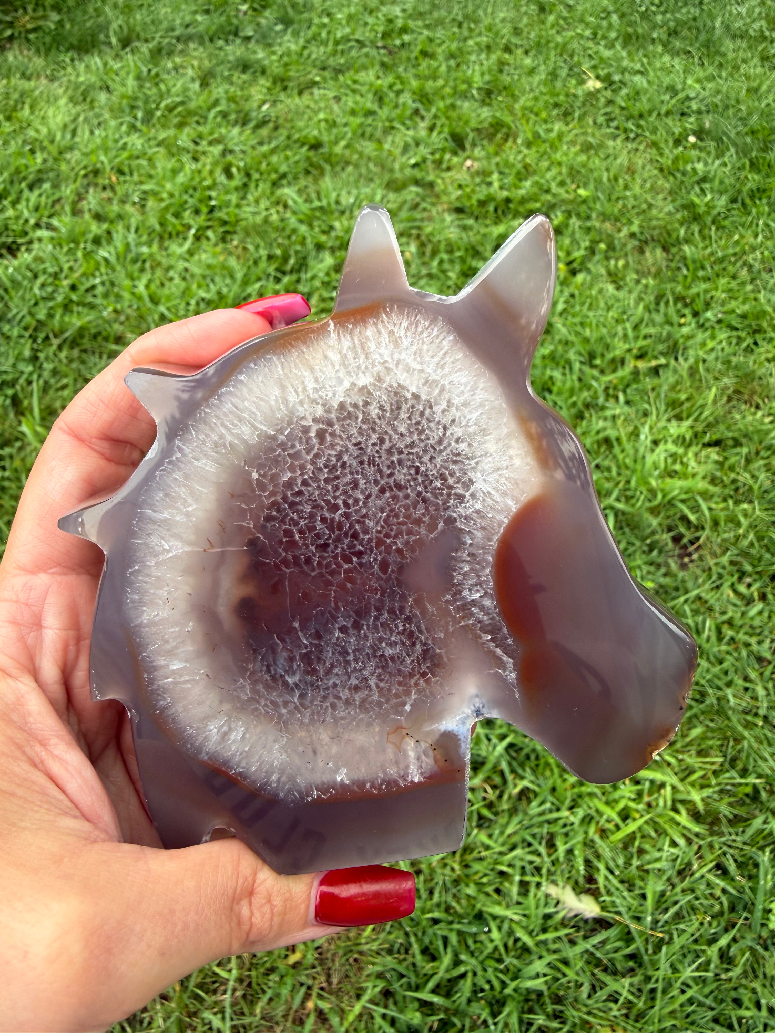 Agate Druzy Horse