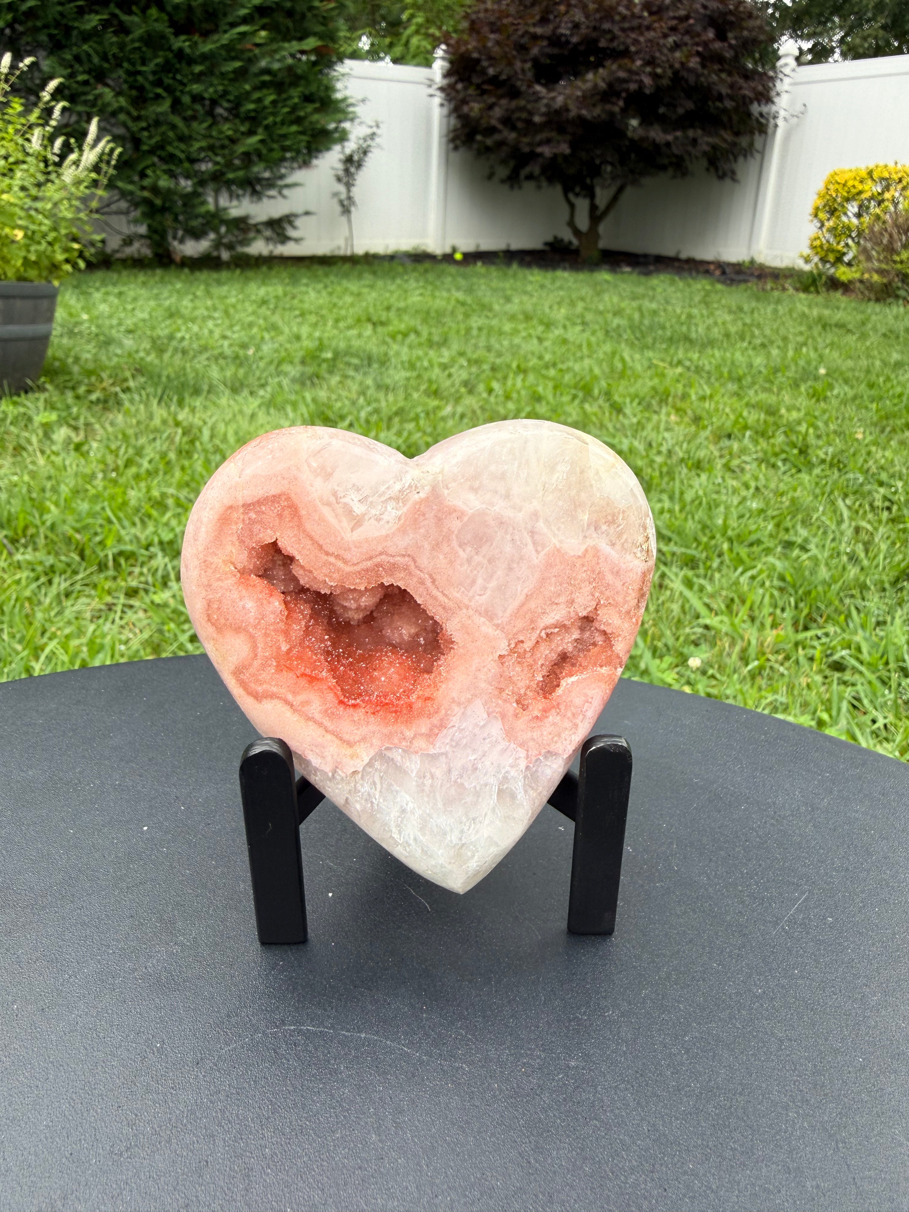 Pink Amethyst Heart