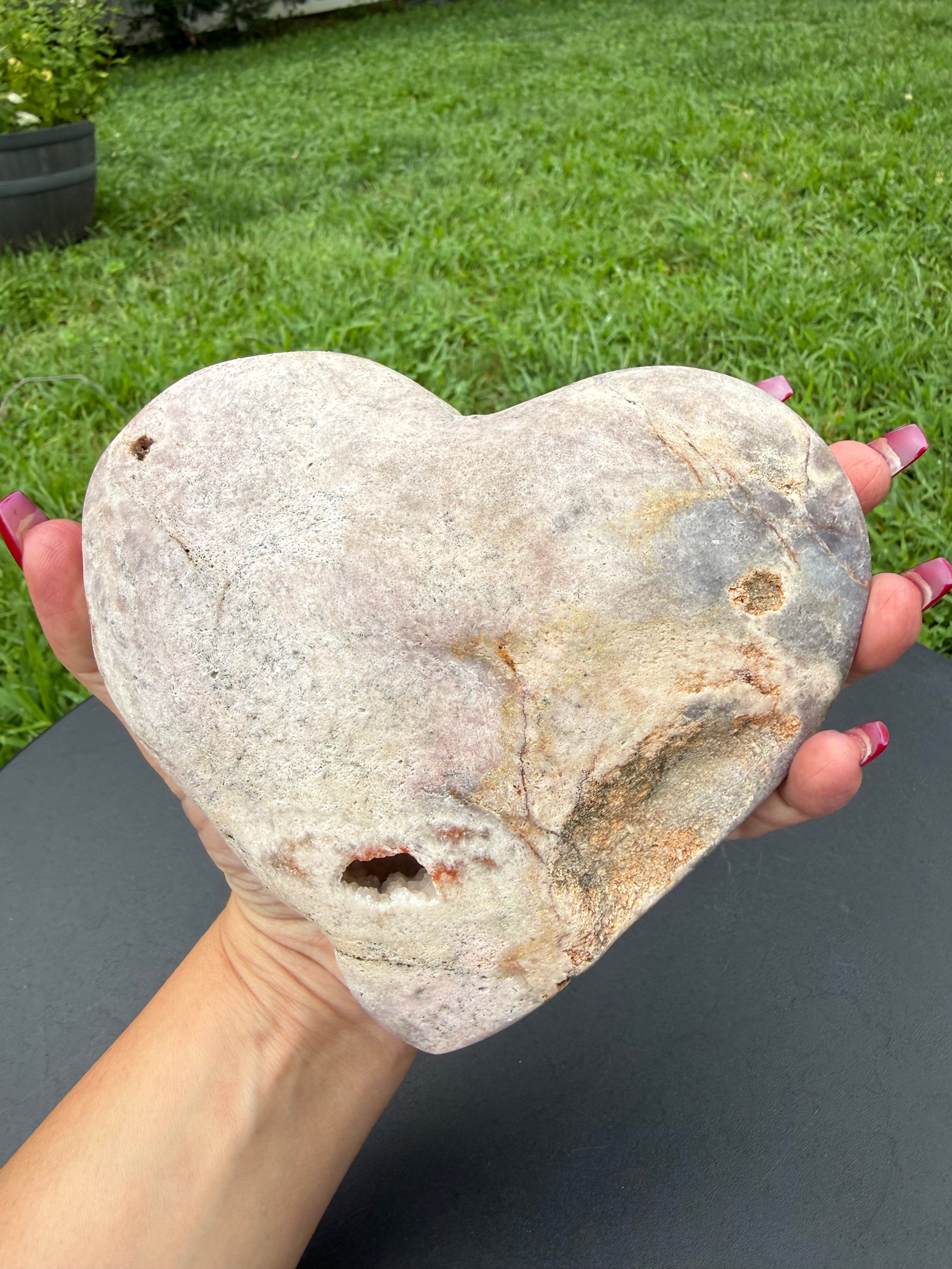 Pink Amethyst Heart
