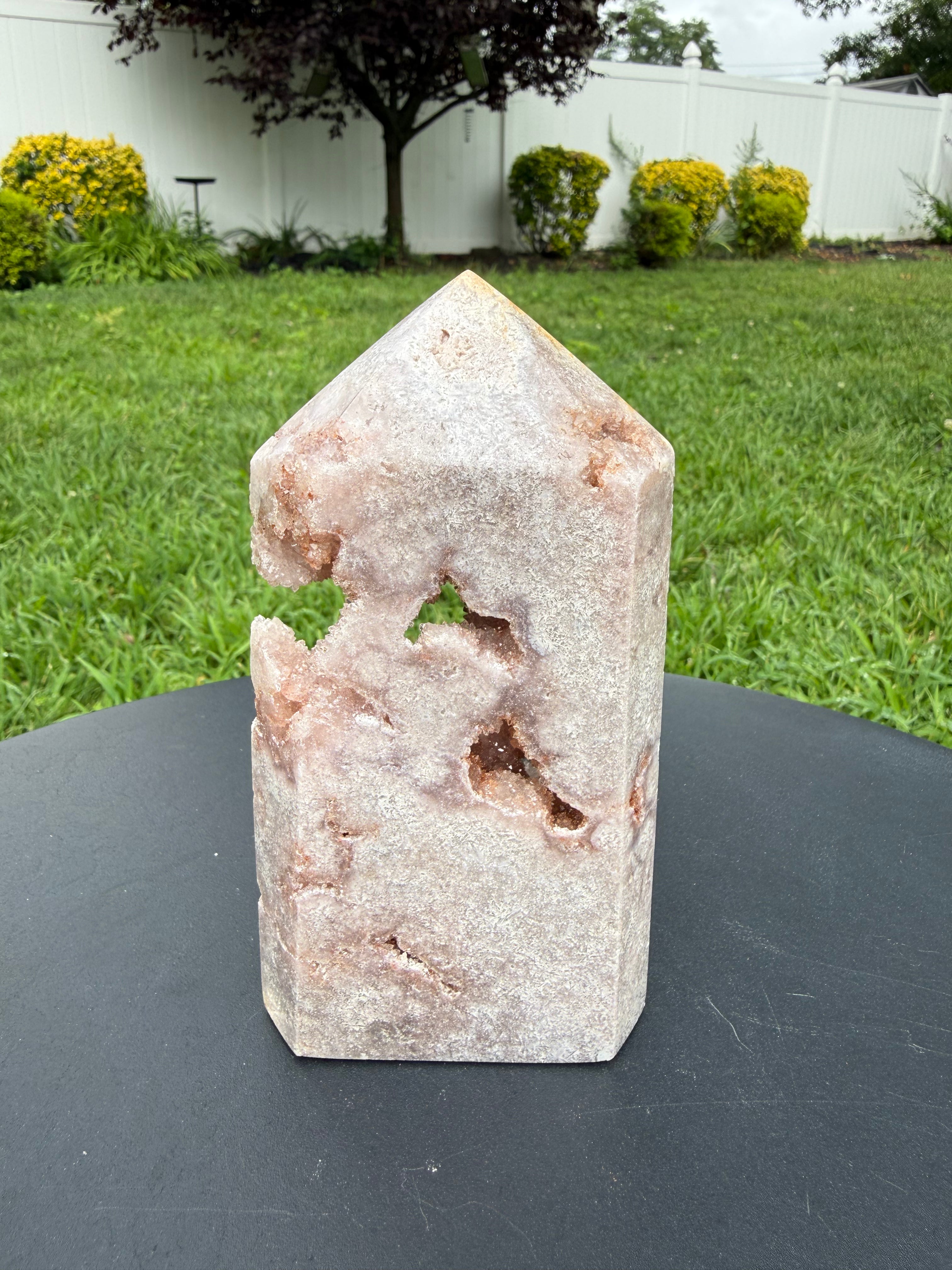 Pink Amethyst Druzy Tower