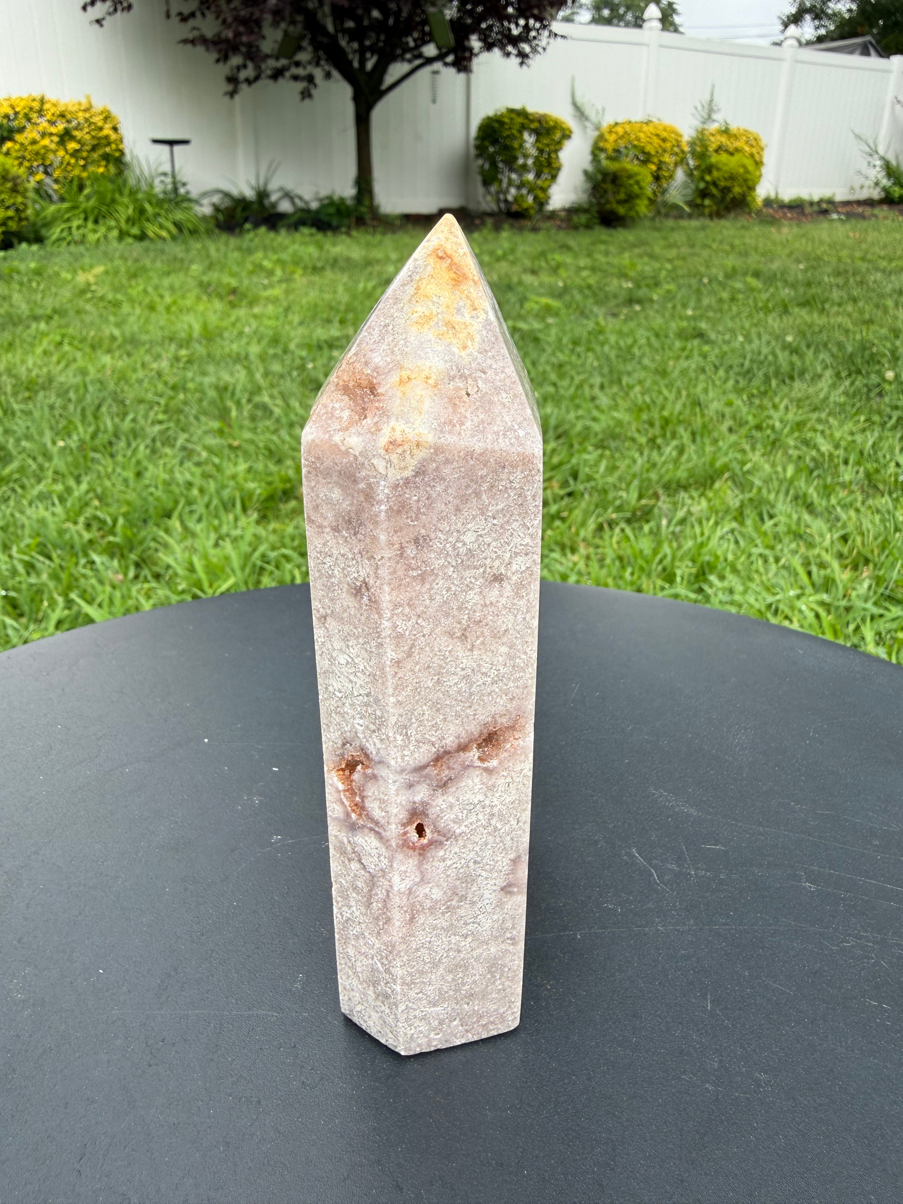 Pink Amethyst Druzy Tower