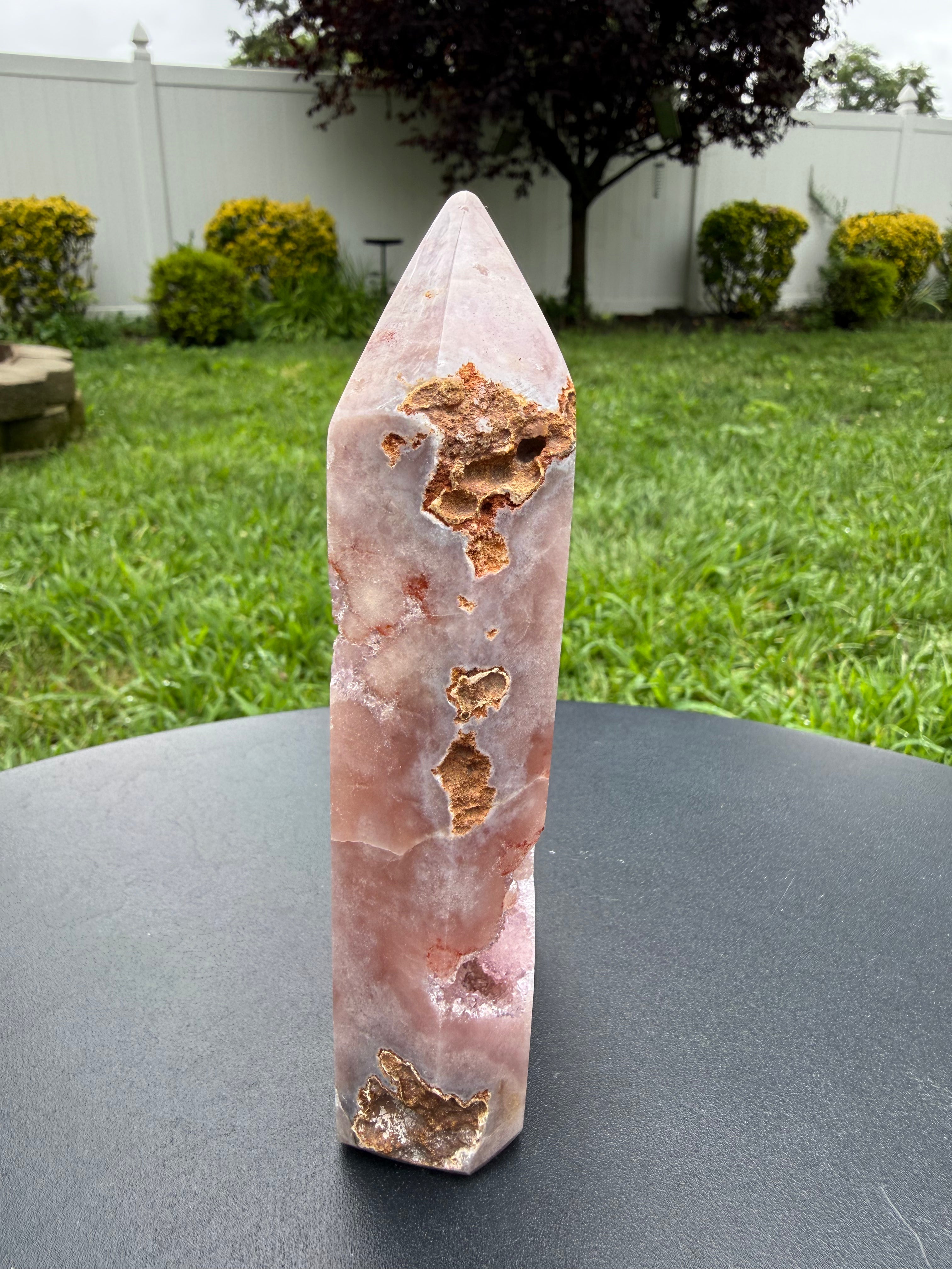 Pink Amethyst Druzy Tower