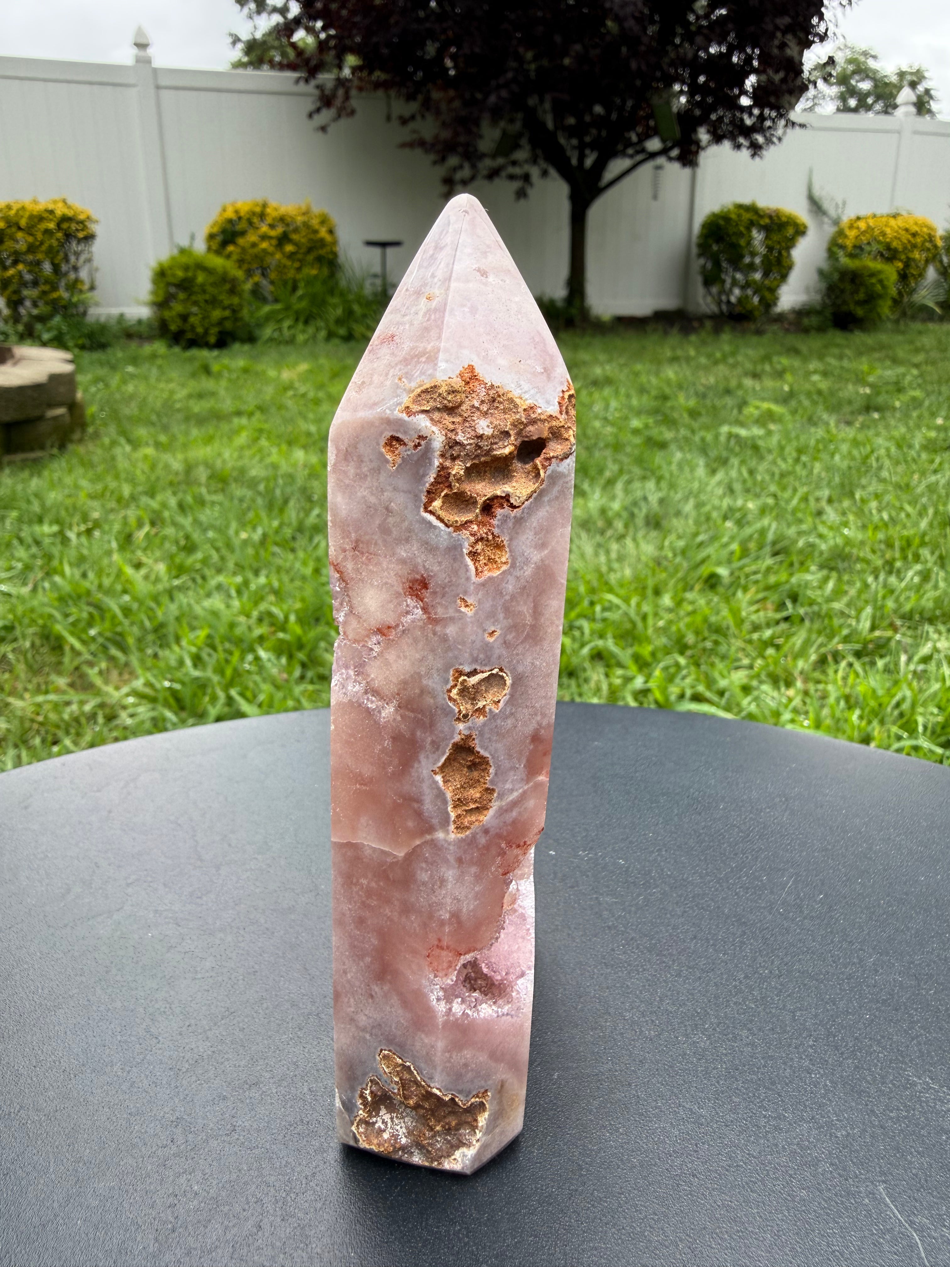 Pink Amethyst Druzy Tower