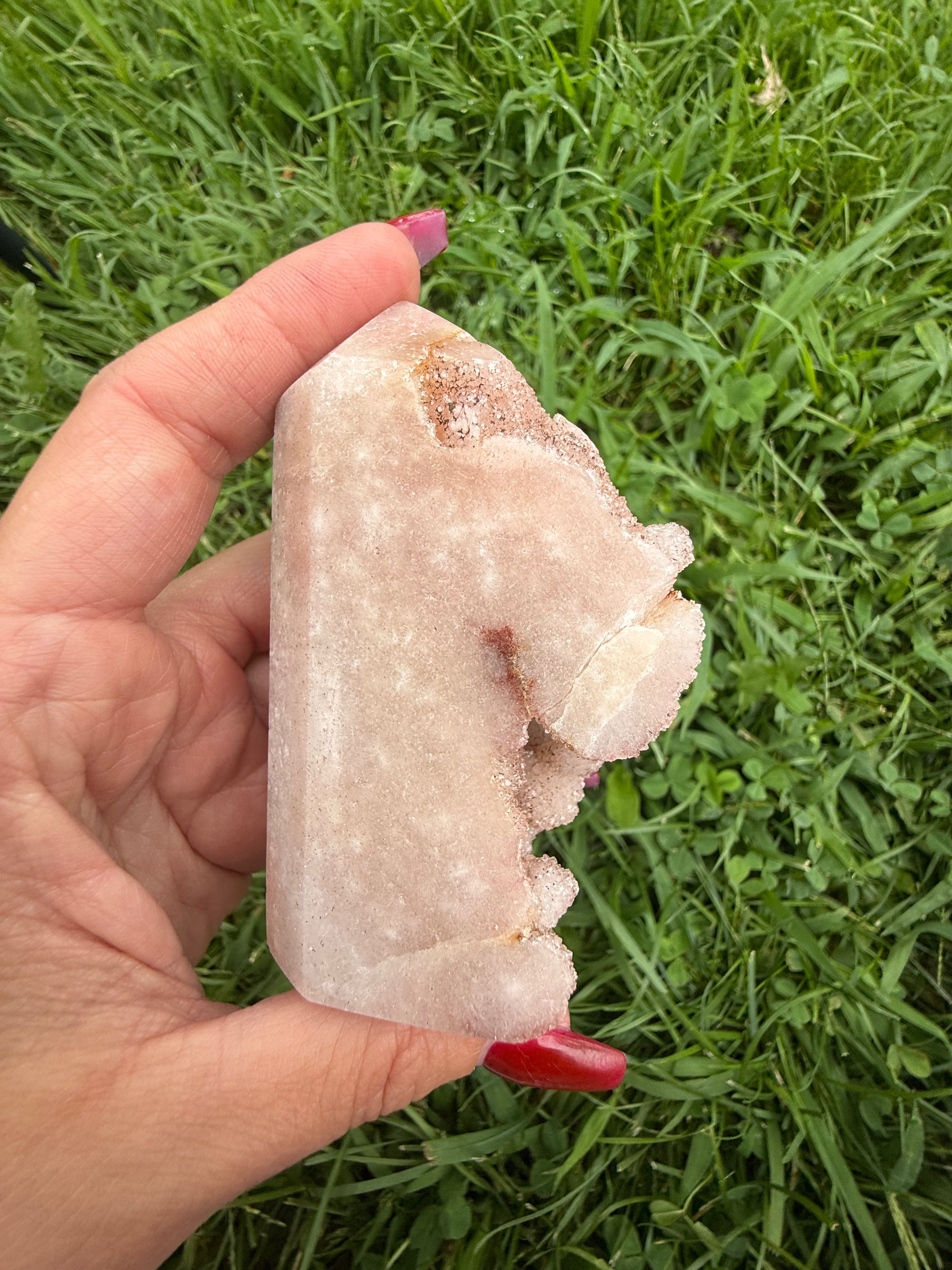 Pink Amethyst Druzy Tower