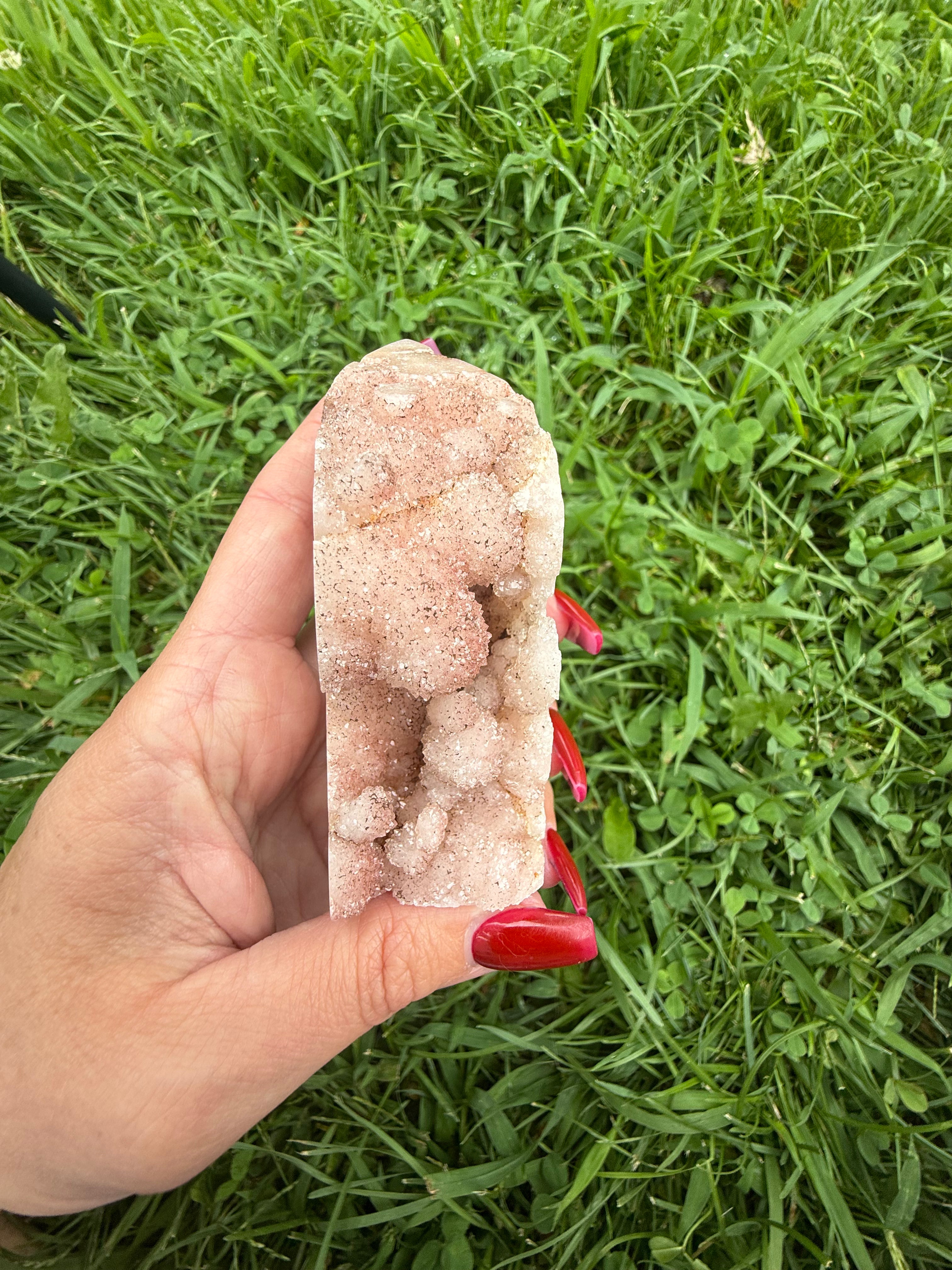 Pink Amethyst Druzy Tower