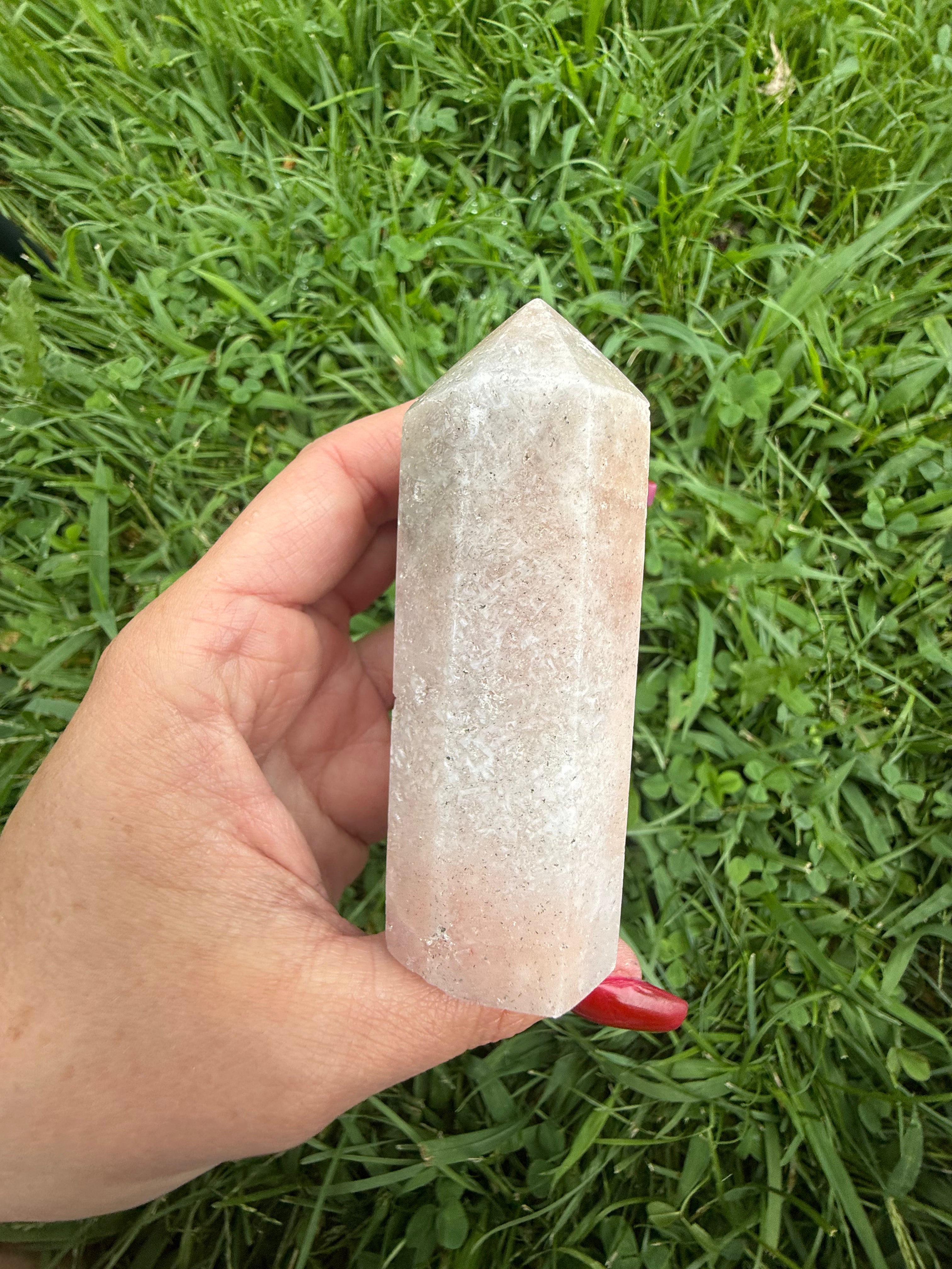 Pink Amethyst Druzy Tower