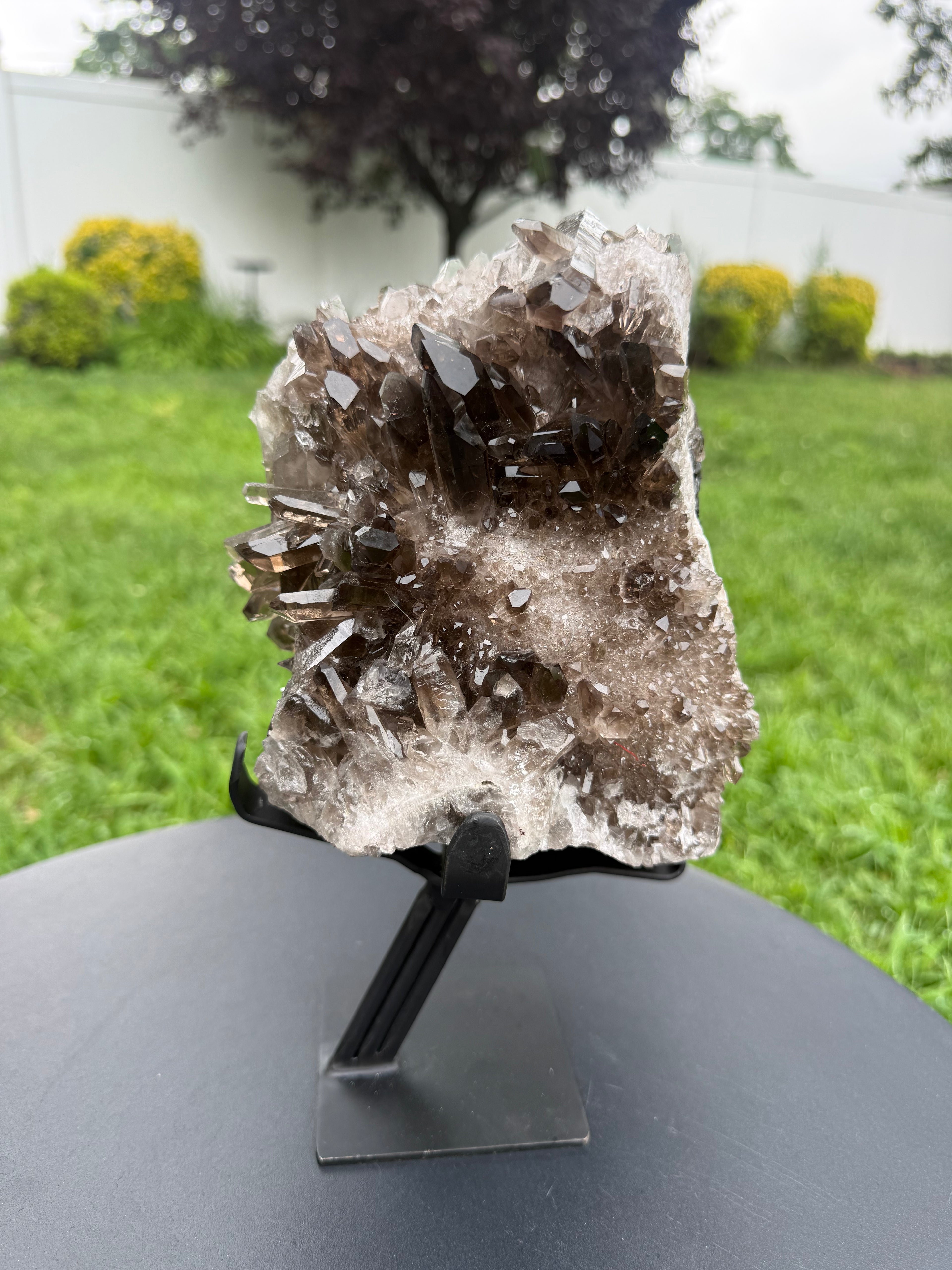 Natural Smoky Quartz Cluster
