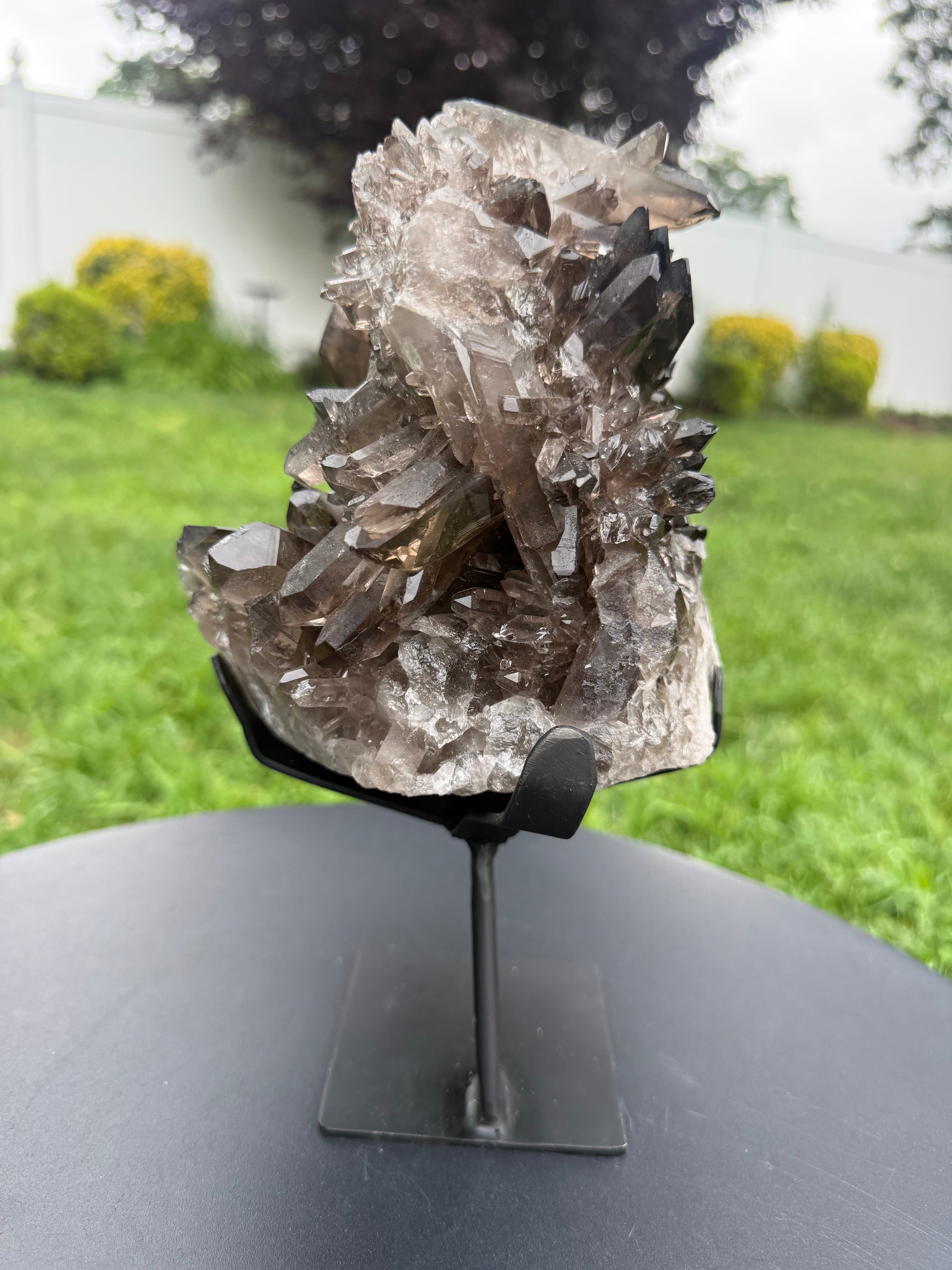 Natural Smoky Quartz Cluster