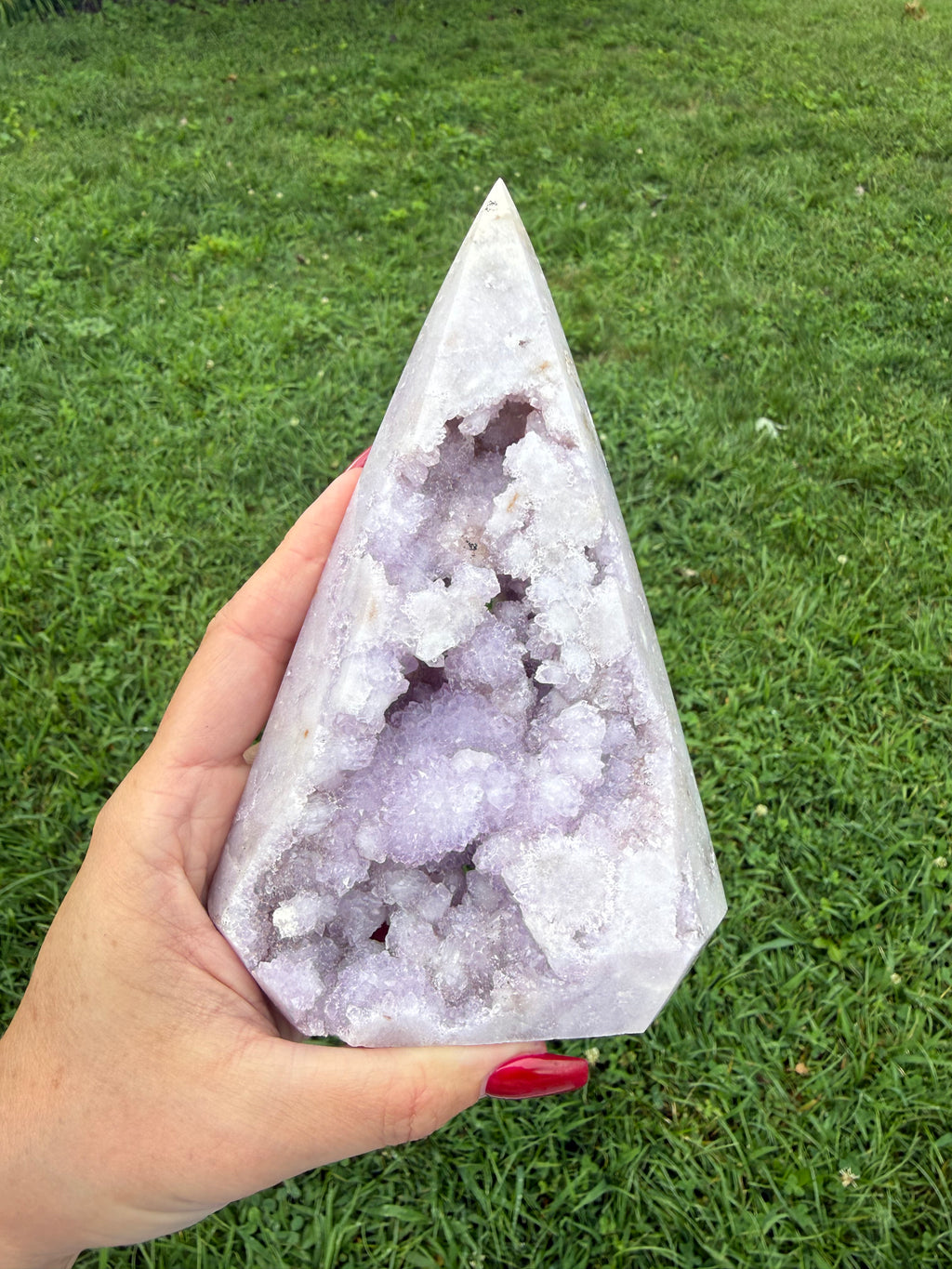 Druzy Pink Amethyst Tower