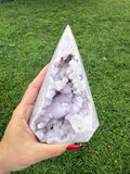 Druzy Pink Amethyst Tower
