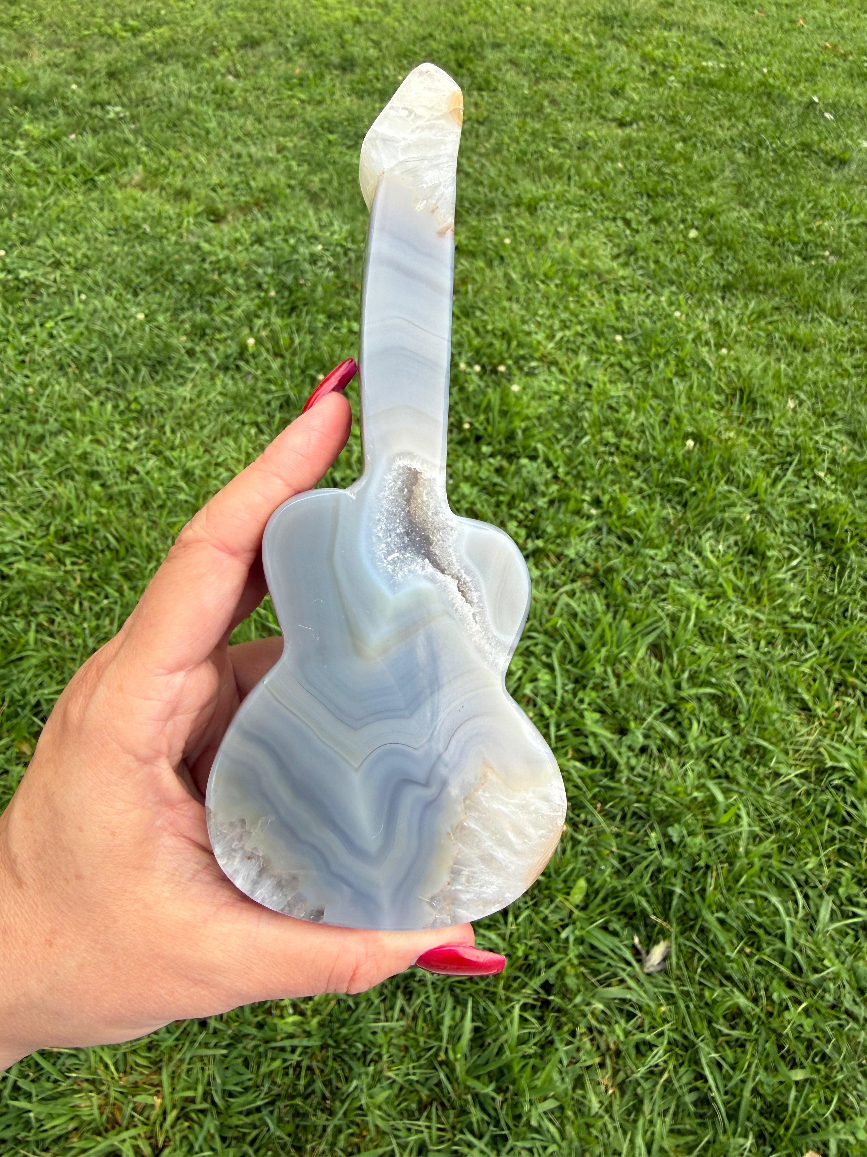 Agate Druzy Guitar