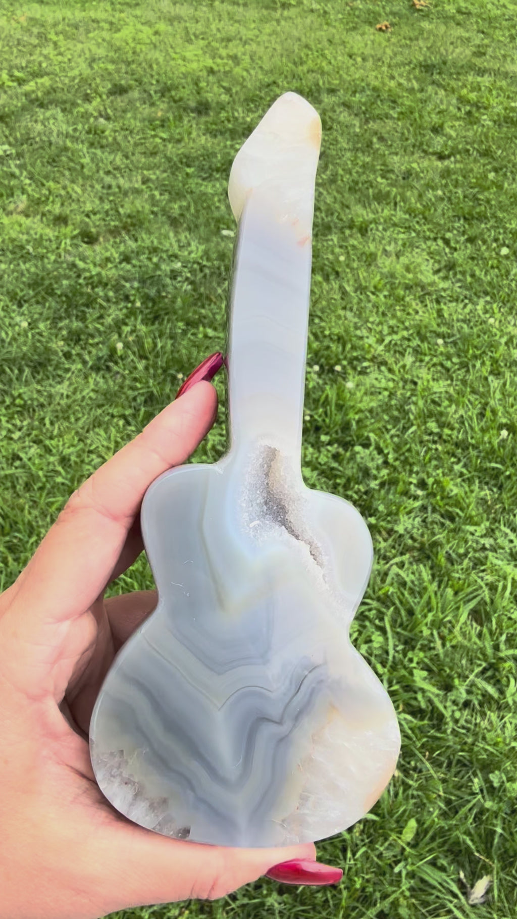 Agate Druzy Guitar