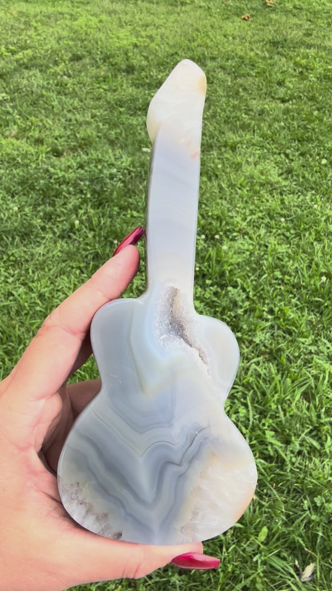 Agate Druzy Guitar