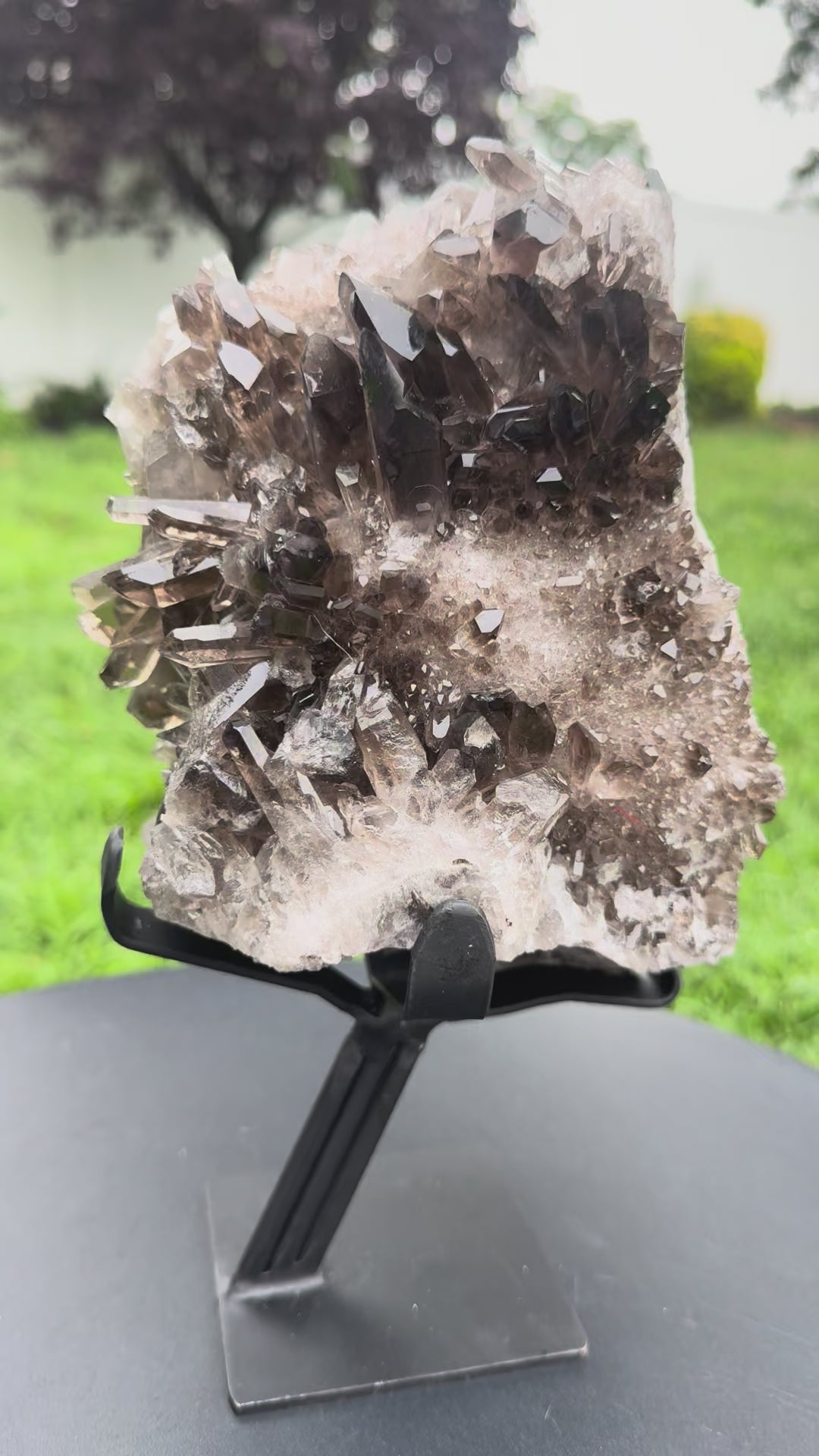 Natural Smoky Quartz Cluster