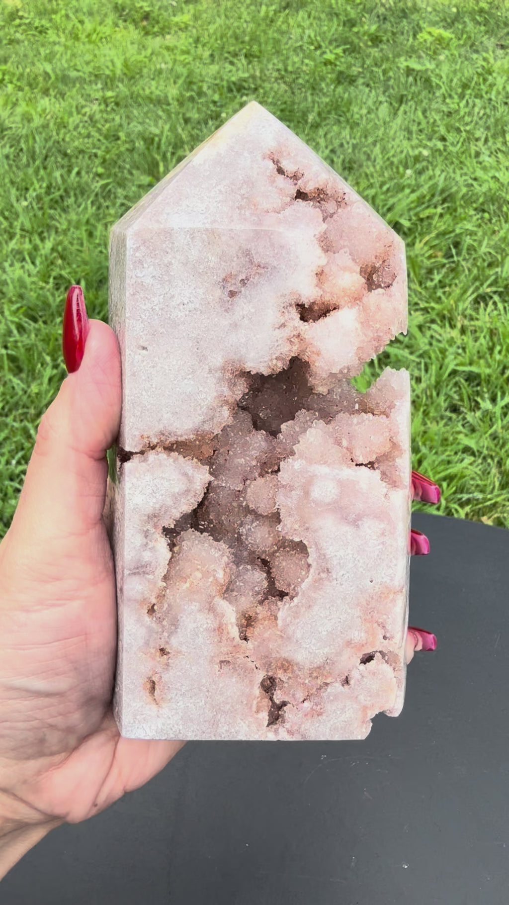 Pink Amethyst Druzy Tower