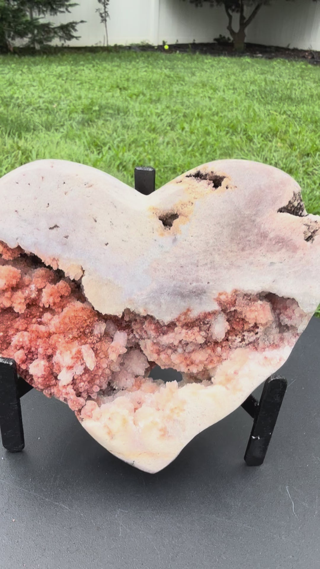 Pink Amethyst Heart