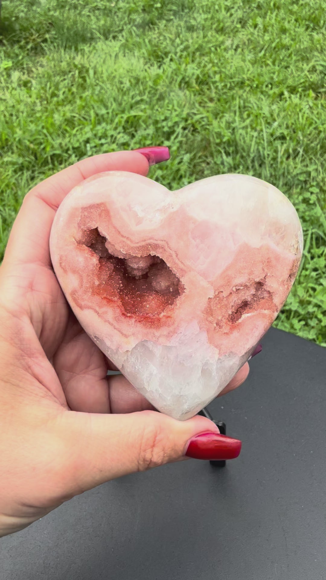 Pink Amethyst Heart