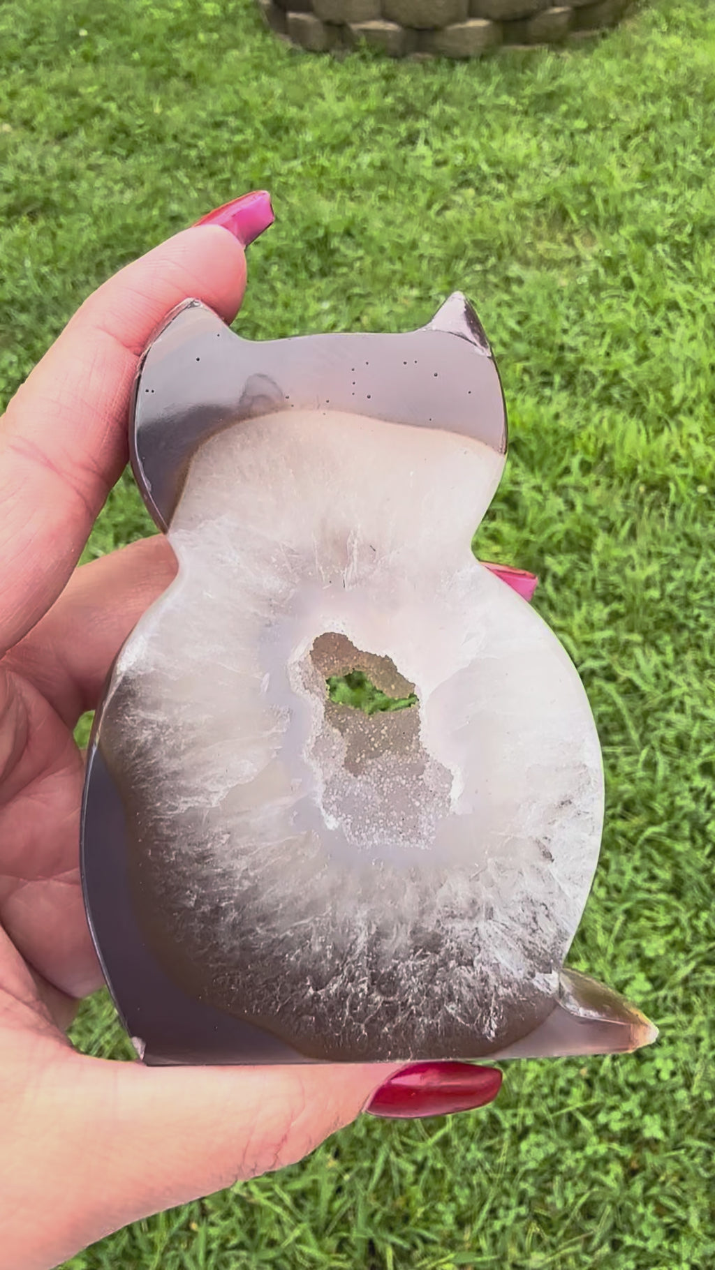 Agate Druzy Cat